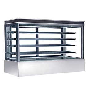 Café Coffee Shop Glass Display Bakery Cake Refrigerated Vending Fridge